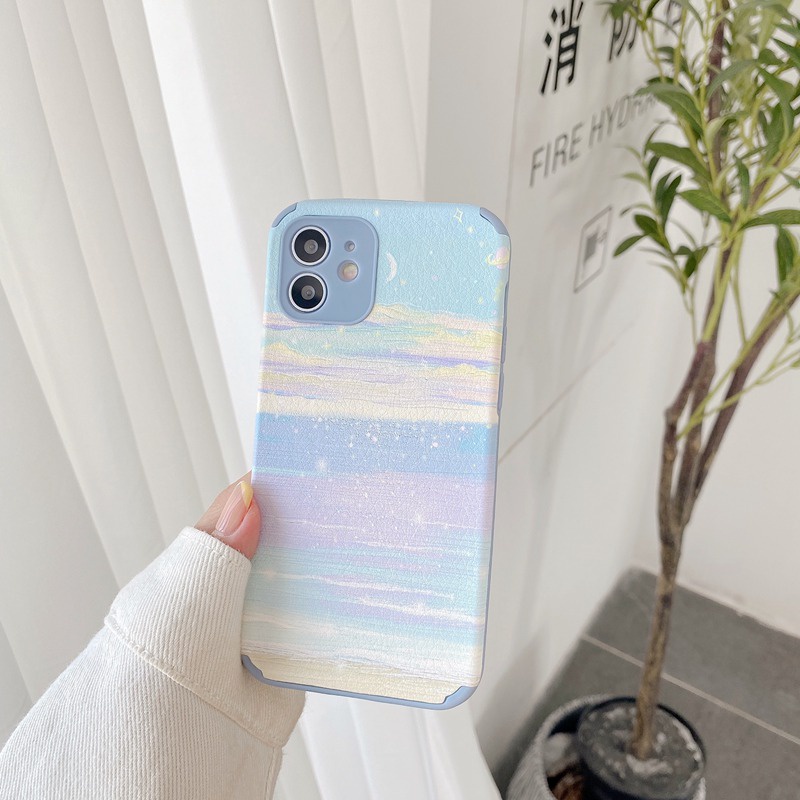Galaxy Sky Soft Case OPPO A3S A31 F11 A5 A9 A53 A33 F9 A7 A5S A12 A52 A92 K3 K5 Reno 3 5 6 A83 Realme XT VIVO V5 Y83 Y81 V9 S1 Z1 V20 Pro Y93 Y91C Y50 Y20 Y12S Y11 Y12 Y15 Y17 Y30 V9 IPhone 6 7 8 + X XR XS 11 12 Mini Pro Max Xiaomi Redmi Note 8 10 Pro-2