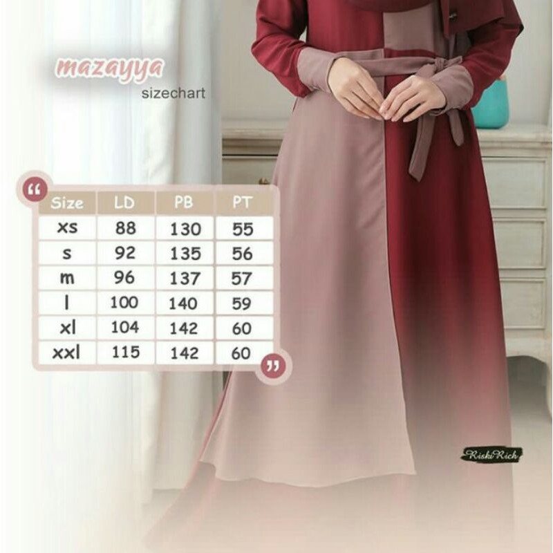 Gamis Mazayya Riskirich