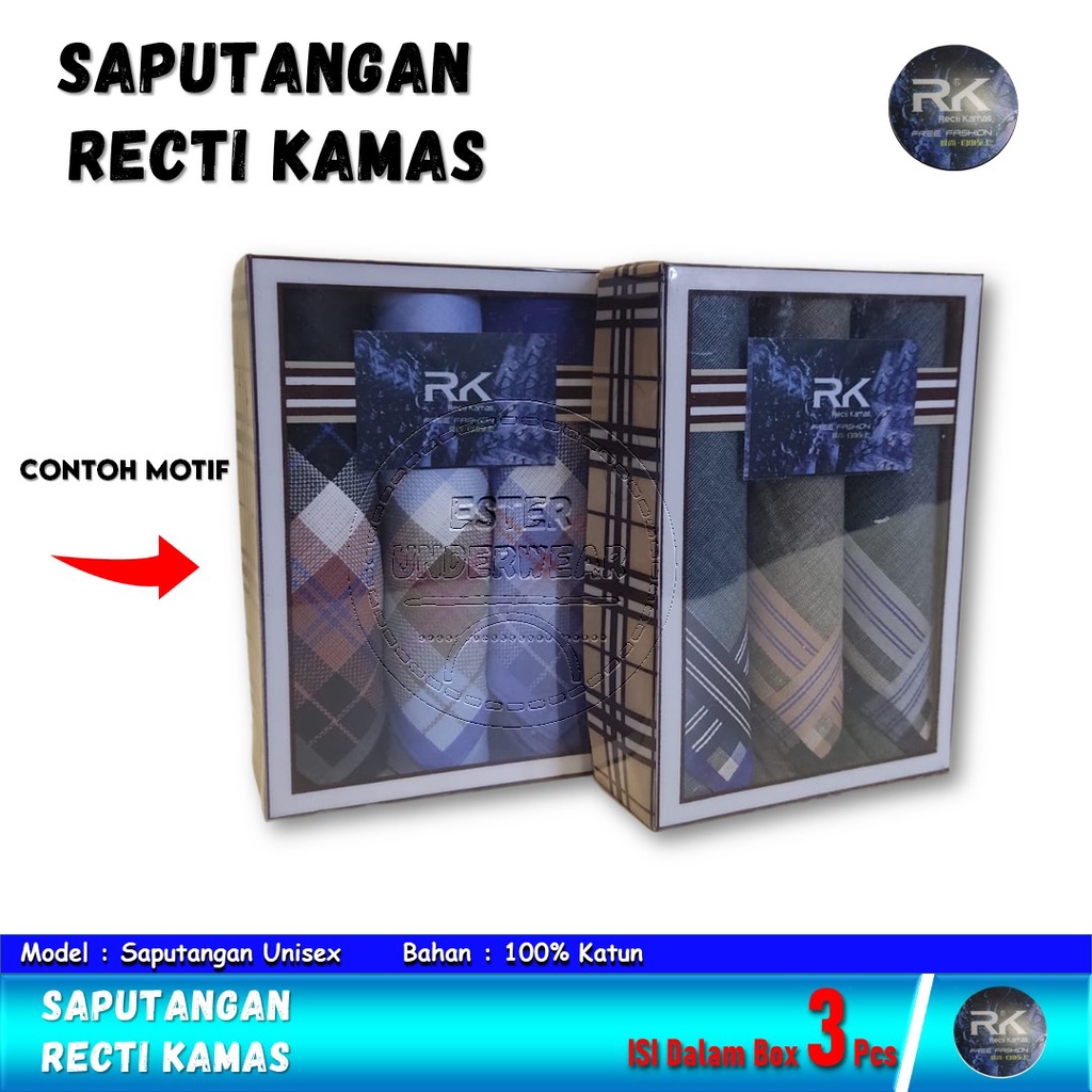 Saputangan Recti Kamas isi 3Pcs