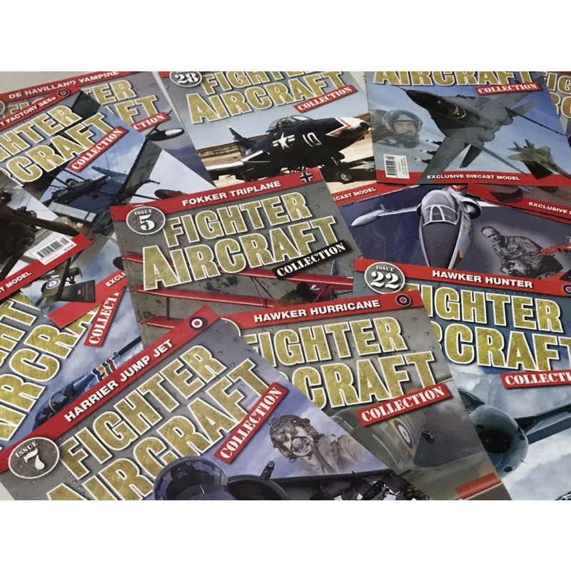 (satuan) amercom exclusive diecast model book buku majalah fighter aircraft collection
