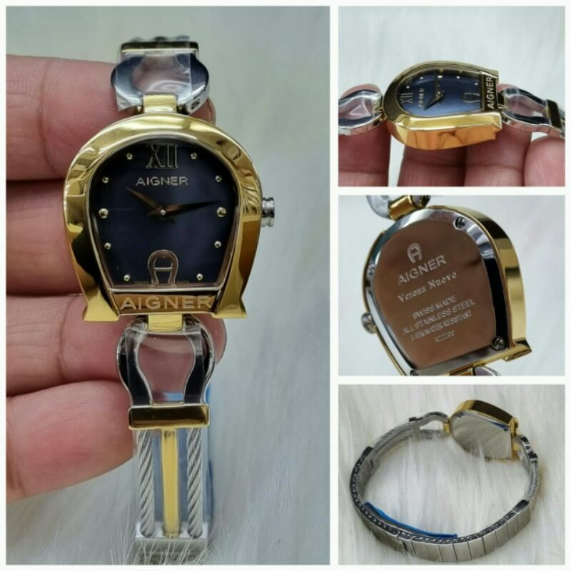 jam tangan wanita aigner verona nuovo batre stainless kualitas original