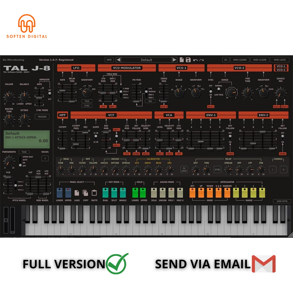 Togu Audio Line Tal-Jupiter 8 v1 VST Plugin highly accurate emulation of the popular 80s hardware sy