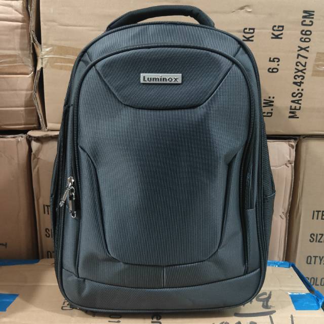 Tas Ransel Tas Kerja Laptop USB Backpack Original Luminox
