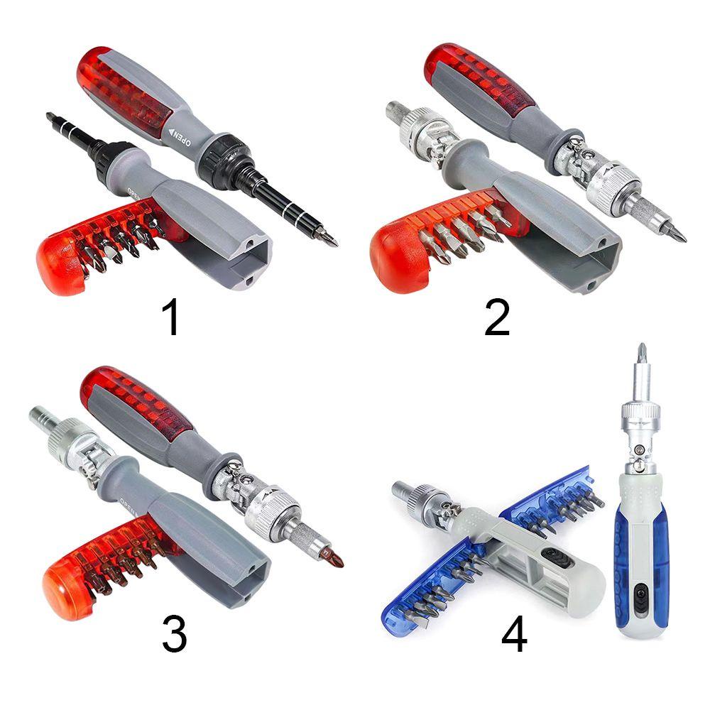 Solighter Obeng Teleskopik Rumah Tangga Bit Kepala Hand Tools Combo Set