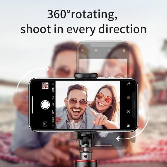 Star Baseus Selfie Stick / Tongsis Bluetooth Shutter Tripod Holder - Gold Gilaa