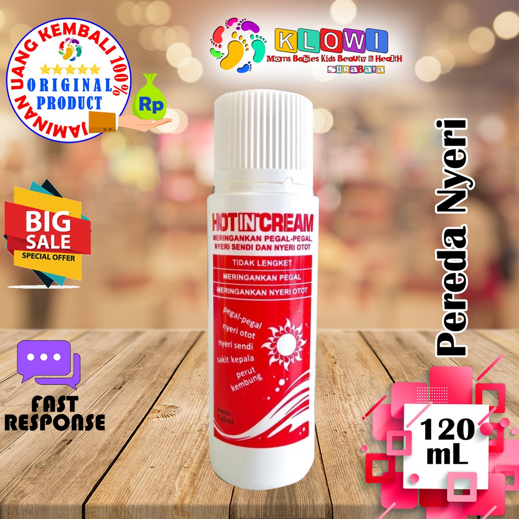 Hot In Cream - 120 mL Pereda Nyeri Otot dan Pegal-pegal