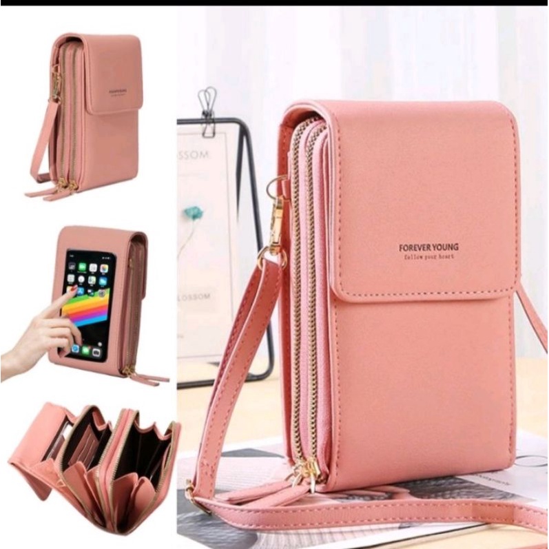 Tas hp dompet wanita selempang forever young terbaru 2022