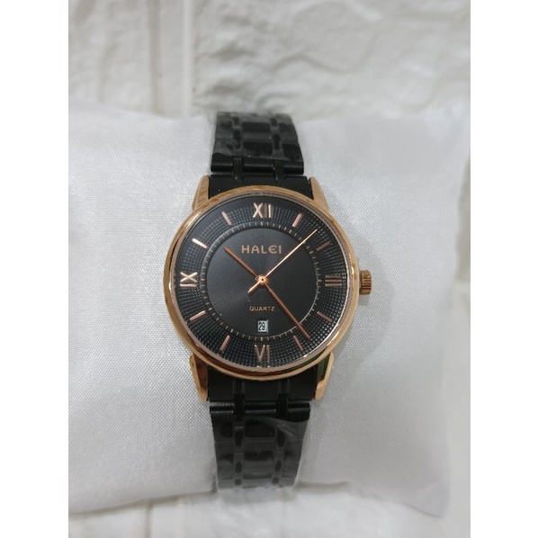 HALEI 566-L/JAM TANGAN WANITA RANTAI STAINLESS STELL WATER RESISTAINT