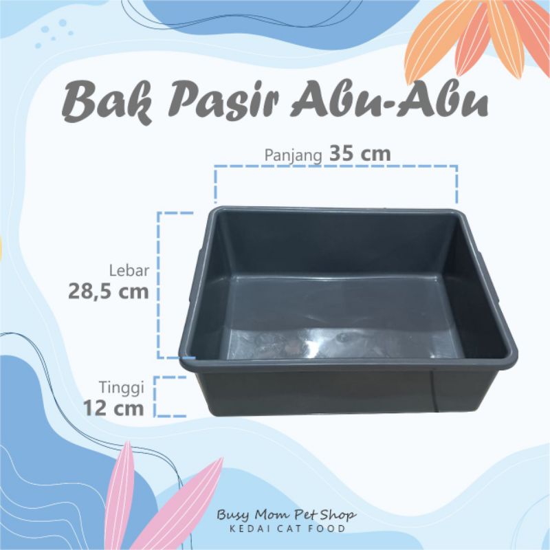 Baskom Bak Pasir Kucing Serbaguna Litter Box Tempat Pasir Kucing