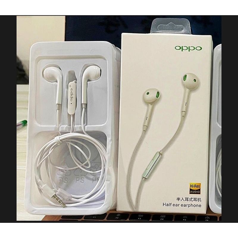 Headset oppo Reno series Ultra Bass Stereo Earphone oppo Reno 2 2f Reno 4 A52 A53 A54 A92 (RENO5)