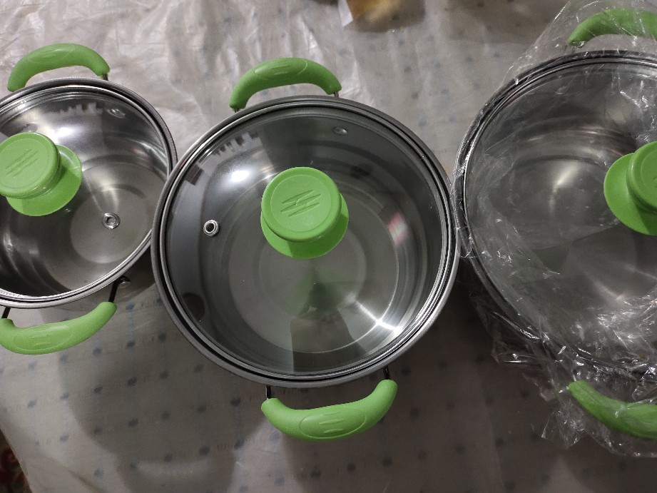 Panci Set 5 Susun Tutup Kaca / Panci Susun Tutup Kaca