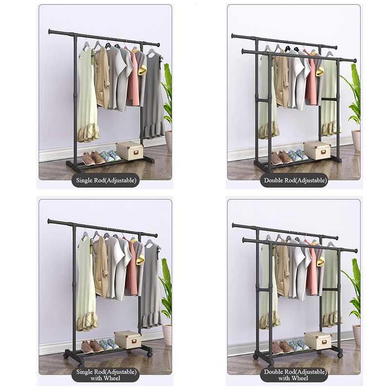 LEHUOSHIGUANG Stand Rak Gantungan Baju Telescopic - MJ006 ( Al-Yusi )
