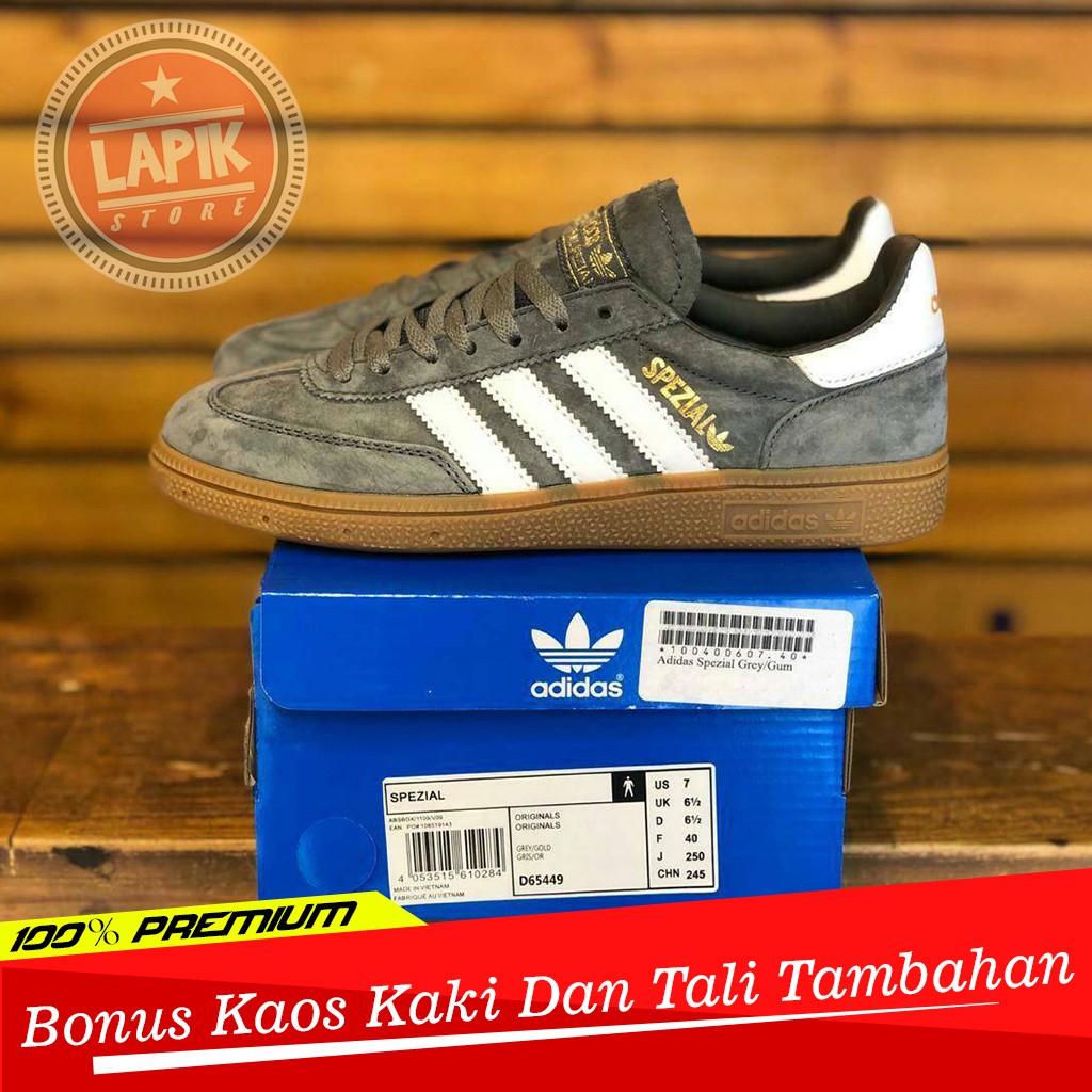 Sepatu Adidas  Spezial  Grey Sole Gum Suede Shopee Indonesia