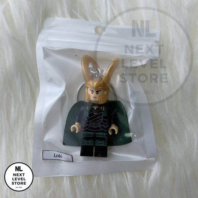 Gantungan Kunci LEGO Minifigure Avengers Loki KEYCHAIN