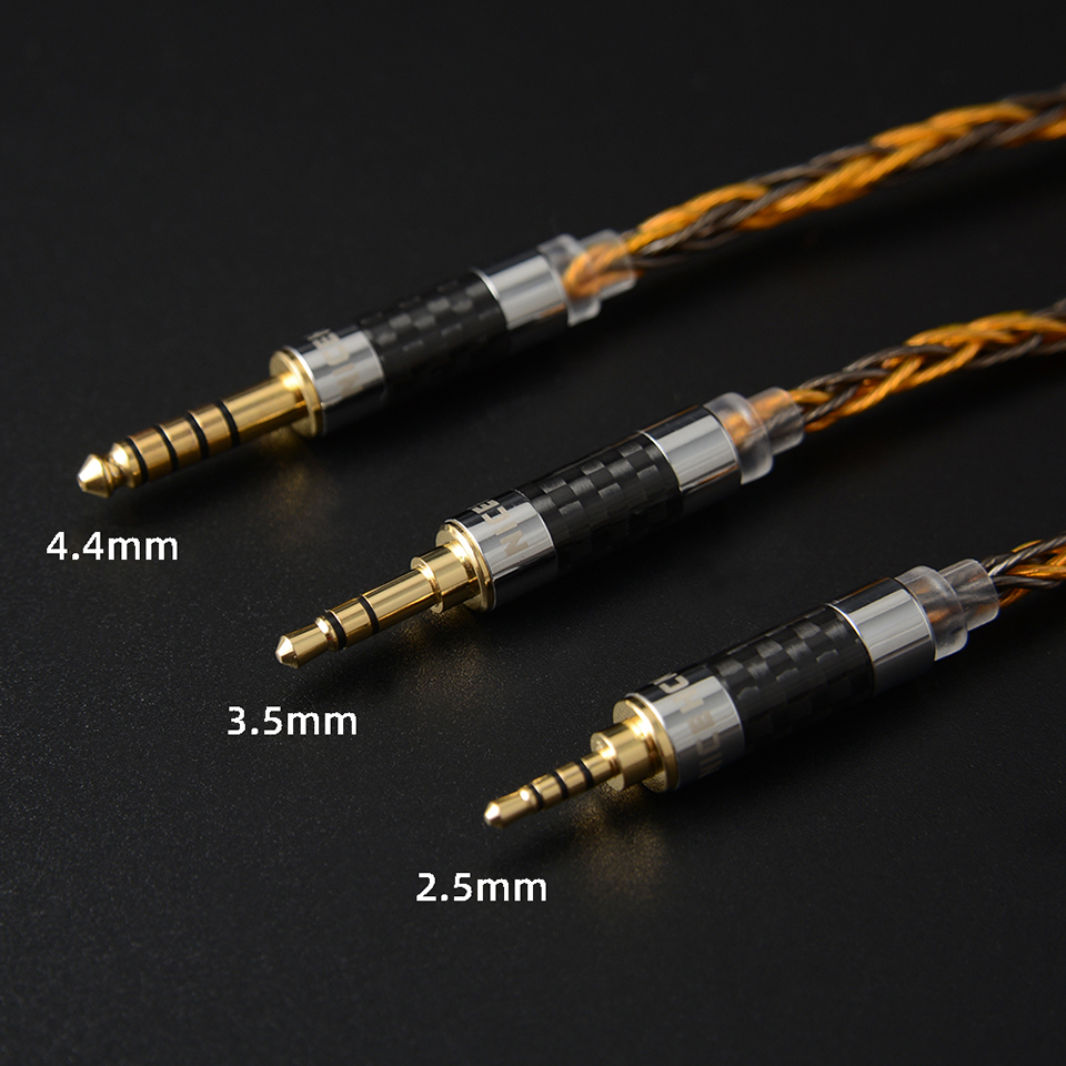 NICEHCK C8-1 8 Core Silver Plated and Copper Mixed Earphone Cable 3.5/2.5/4.4mm MMCX/NX7 Pro/QDC/0.78mm 2Pin