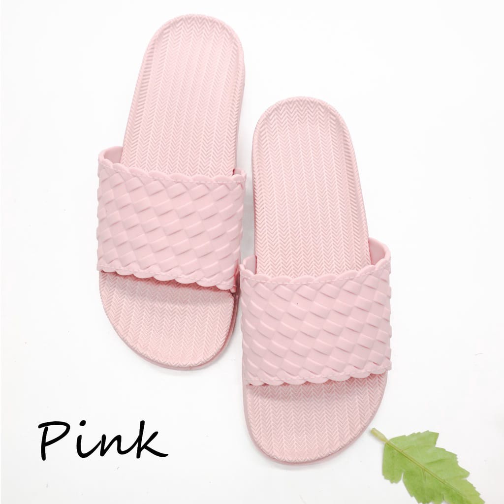 SANDAL Wanita Sandal Slip On bahan EVA/Karet tidak licin simple kekinian korean termurah UK 30-40 BC-046