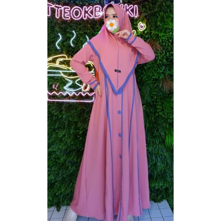 Safiyya Set hijab syari original viola hijab / set itycrep saiya viola hijab