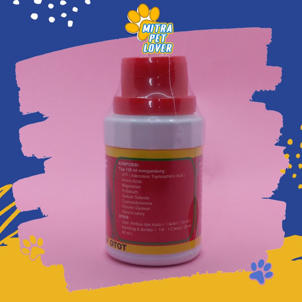 PENGUAT OTOT SYARAF SENDI &amp; TULANG TERNAK - SUPER TONIC 100 ML ORIGINAL - VITAMIN PENGUAT DAYA TAHAN STAMINA SAPI KAMBING KERBAU KUDA - KURANGI SAKIT KROPOS &amp; STRESS - MURAH - PET ANIMAL HEALTHCARE TAMASINDO OBAT HEWAN BINATANG PELIHARAAN MITRAPETLOVER