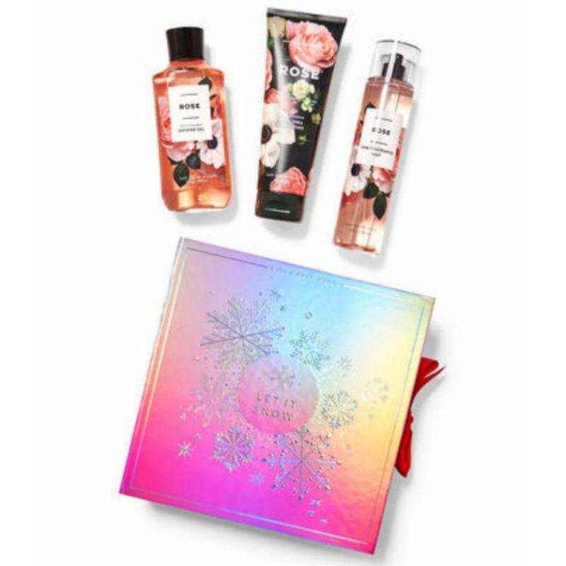 BATH &amp; BODY WORKS BBW FULLLSIZE GIFT SET BOX GINGHAM ROSE WARM VANILLA SUGAR WVS CHAMPAGNE TOAST YOU'RE THE ONE YTO INTO THE NIGHT ITN IN THE STARS ITS AWAKENING SUN RESTFUL MOON A THOUSAND WISHES ATW