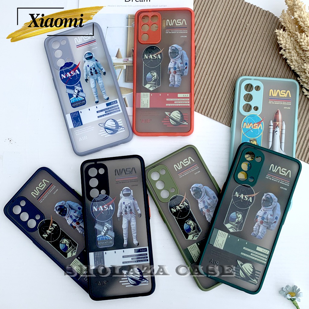 Case Nasa Lens Cover Camera Xiaomi Redmi Note 4 Note 4X Note 8 7A 9C 9A 9