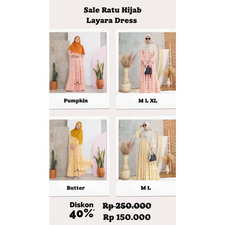 SALE GAMIS BY RATU HIJAB / DRESS SEWASA REMAJA GREENISM