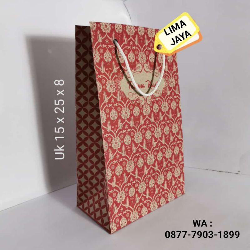 

PAPERBAG BATIK UK 15X25X8