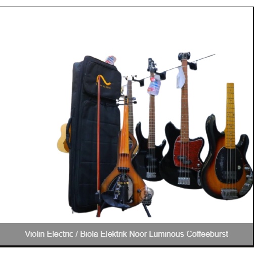 Violin Electric / Biola Elektrik Noor Luminous Coffeeburst