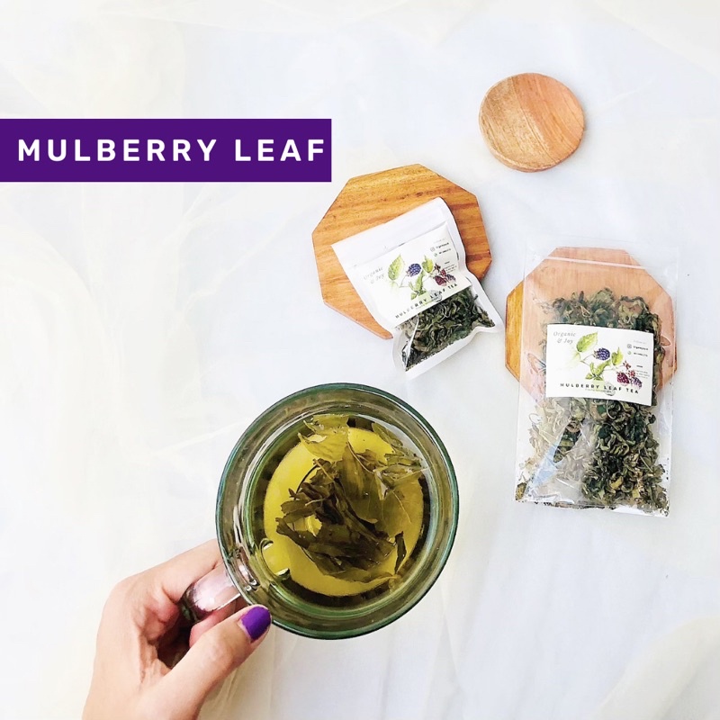 Organic&amp;Joy •Teh Daun Mulberry/Murbei/ Mulberry leaf tea (turunkan kolesterol,turunkan gula darah,antioxidant tinggi,th daun mulberry teh herbal alami/teh mawar/teh lavender/teh melati/teh safflower/dll)