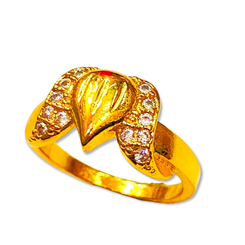 [tiara] cincin wanita /cincin kotak dobel /cincin lapis emas /replika emas/perhiasan pengganti emas