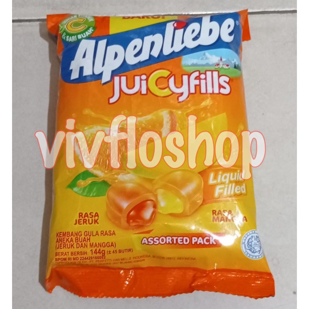 Pemen Alpenliebe Juicyfiils (Liquid filled)/ Alpenliebe Juicy fills (Mix mangga & jeruk)