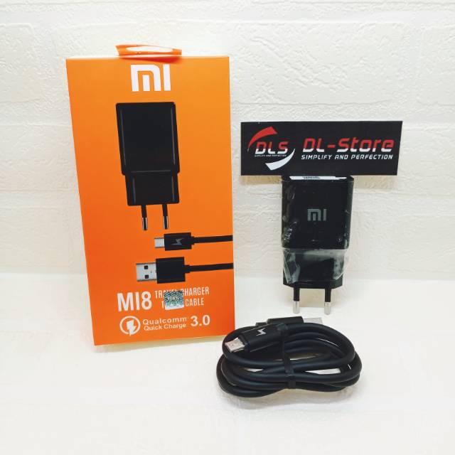 Charger XIAOMI ORIGINAL 100% MICRO USB Quallcomm QC 3.0 Fast Charging