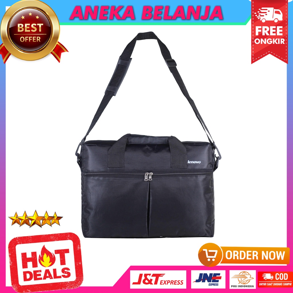 Selempang Laptop 14-15 Inch Case Laptop Hitam Simple Tebal Tas Multifungsi Keren Laptop Murah