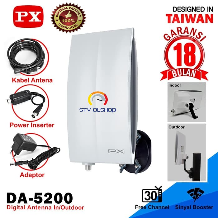 Antena TV Digital Indoor/Outdoor PX DA-5200