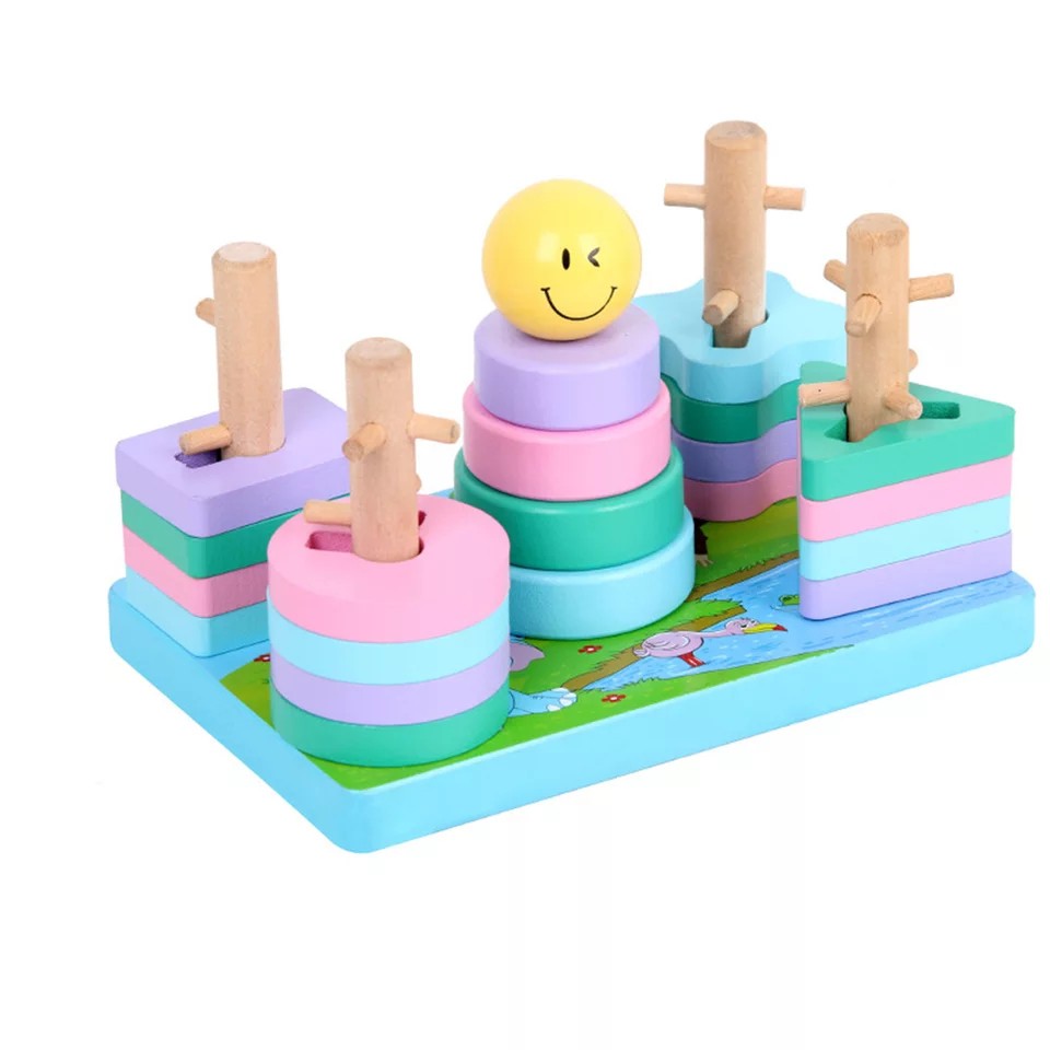 Insert Shape Pastel Wire Game Matching Game Matching Shape Mainan Balita Wooden Toys Mainan Kayu Sensory Toys Mainan Montessori Anak