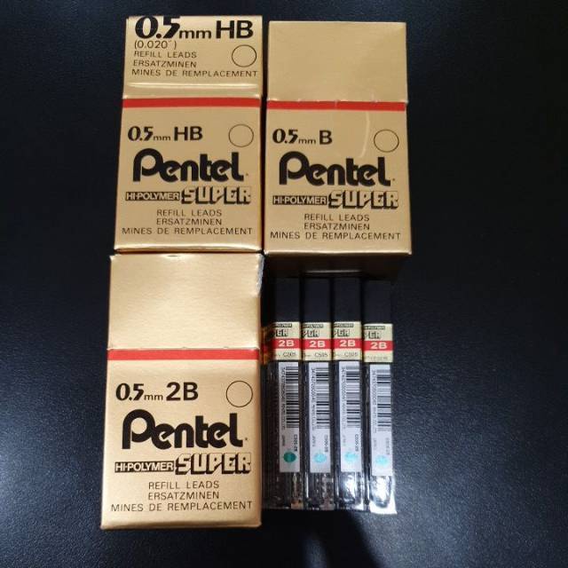 

Isi pensil pentel 2B 0.5mm
