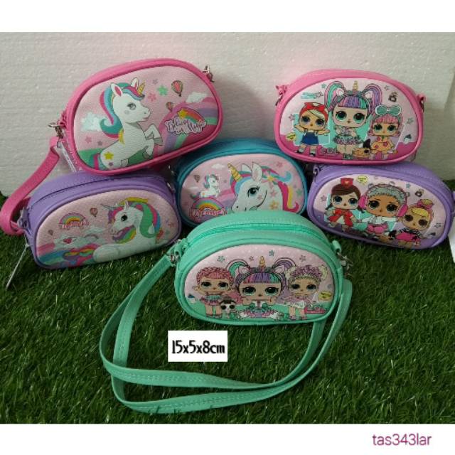 Tas anak y motif cewek bahan high quality anti air