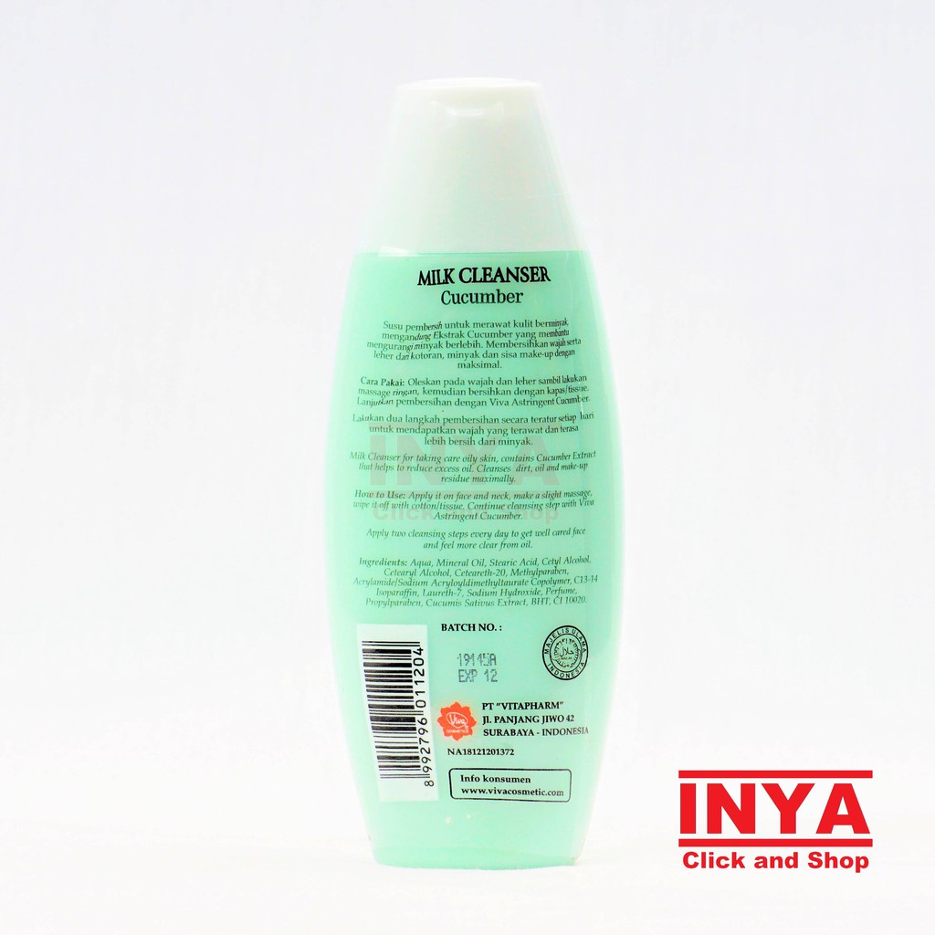 VIVA MILK CLEANSER CUCUMBER 100ml - Pembersih Wajah