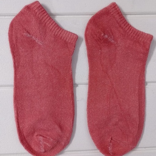 ❤️GTB❤️ Kaos Kaki Pendek Semata Kaki Ankle Cute Short Socks Kaos Kaki Polos-POLOS MERAH