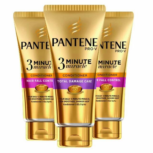 Pantene 3 Minute Miracle Conditioner Hair Fall Control 70 Ml Shopee Indonesia