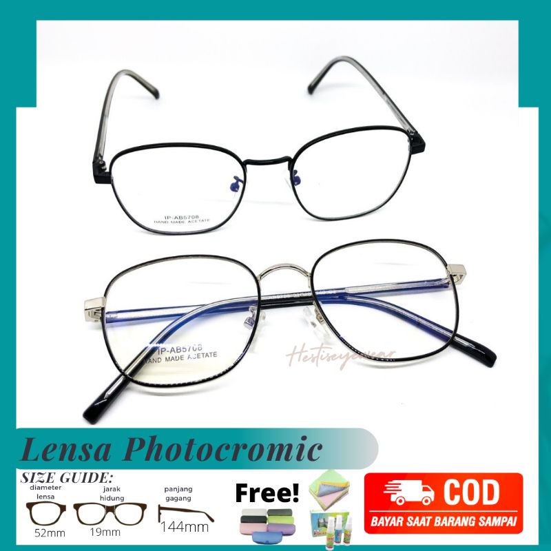 Kacamata Lensa Photocromic / 5708 Free Lensa Minus