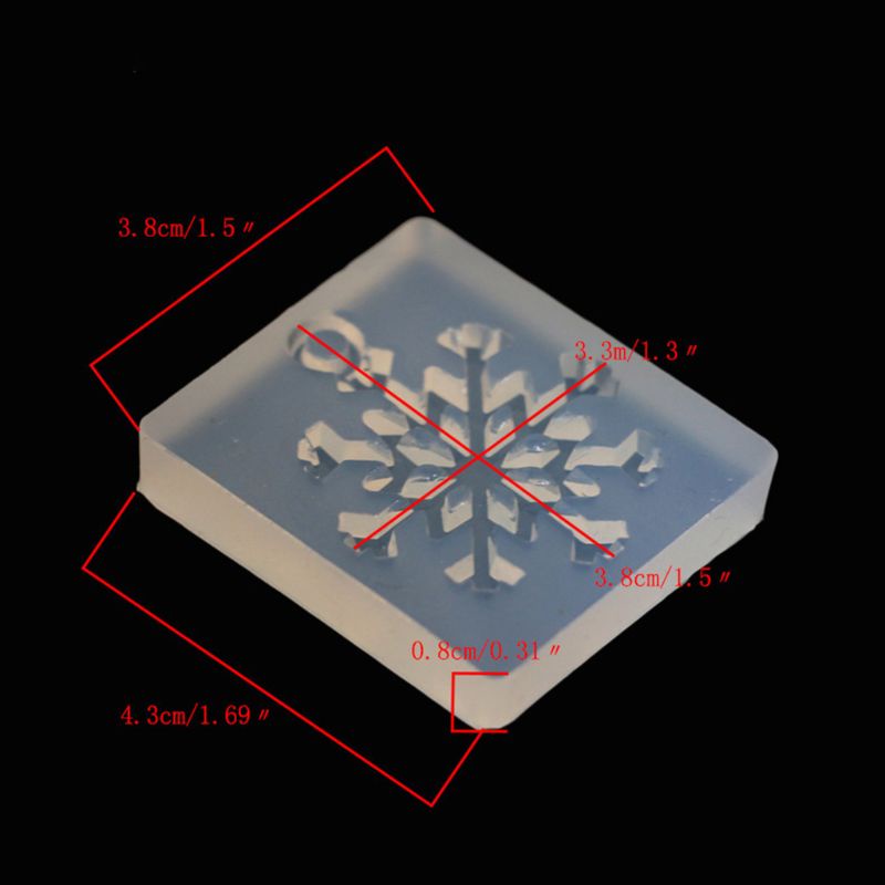 SIY  Silicone Mold Snowflake  DIY Crafts Jewelry Making Pendant Epoxy Resin