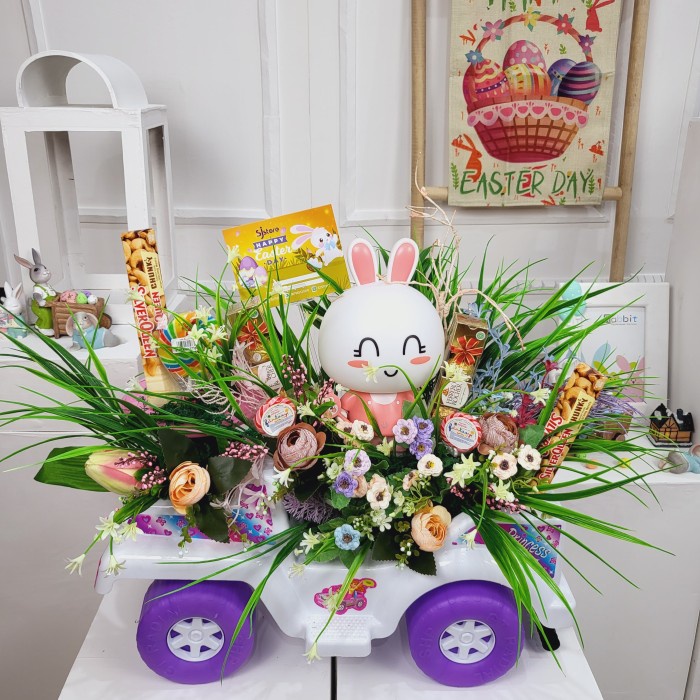 

Paket dekorasi box hampers easter bunny eggs kelinci telur paskah 181