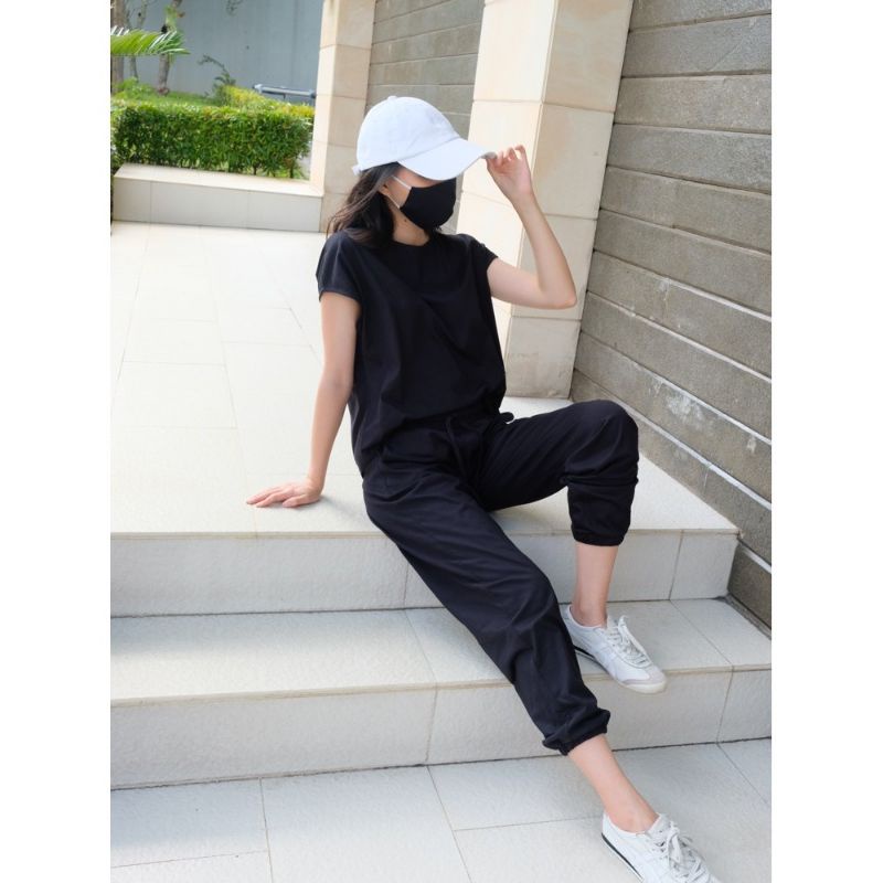Baju set wanita stelan sport setelan baju olahraga stelan santai baju olahraga