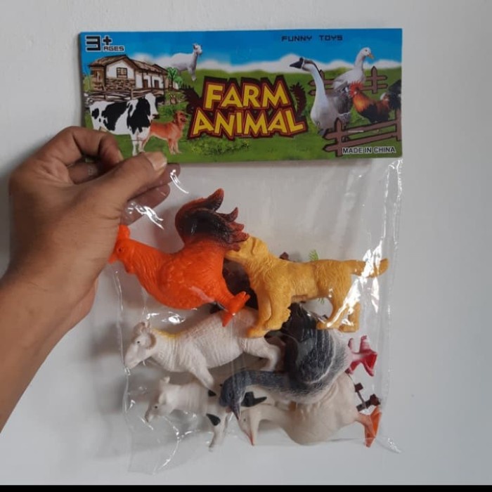 Hot Sale Mainan Set Hewan Ternak Besar - Binatang Unggas Farm Animal Anak Jumbo Termurah