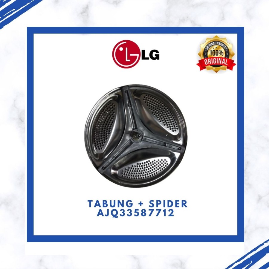 TABUNG KOMPLIT SPIDER CROSSPIECE SEGITIGA MESIN CUCI LG F1007NPPW ORI