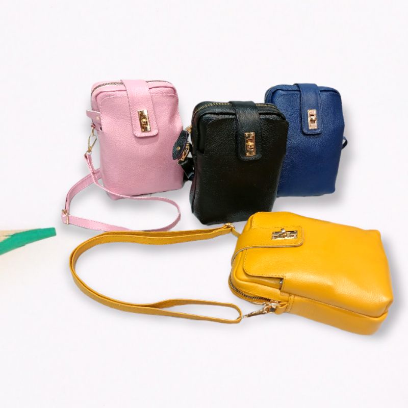 Tas HP tas kulit slempang wanita tas kulit
