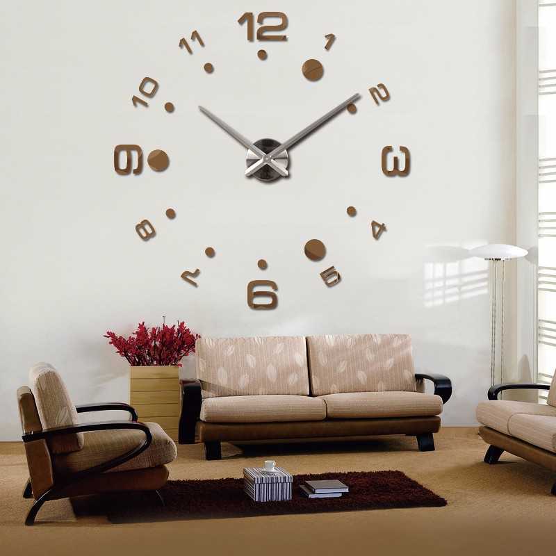(BISA COD) RVOSTR Jam Dinding Besar DIY Giant Wall Clock Arcylic 100cm - DIY-204