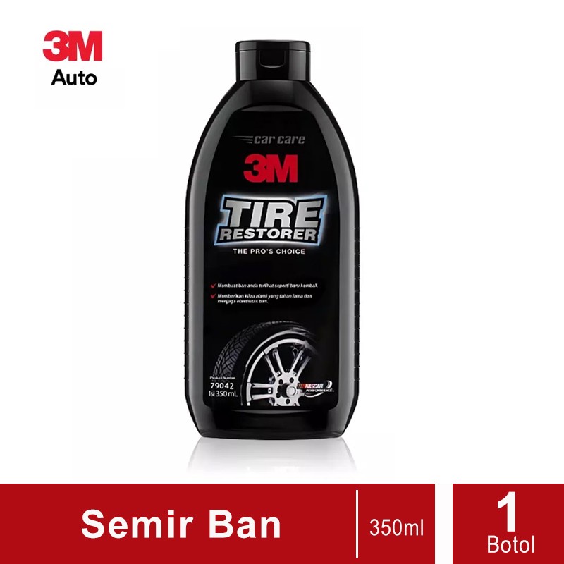 3M 79042 Tire Restorer Size Botol Isi 350ml Semir Ban 3M Mengkilapkan Pengkilap Ban Mobil