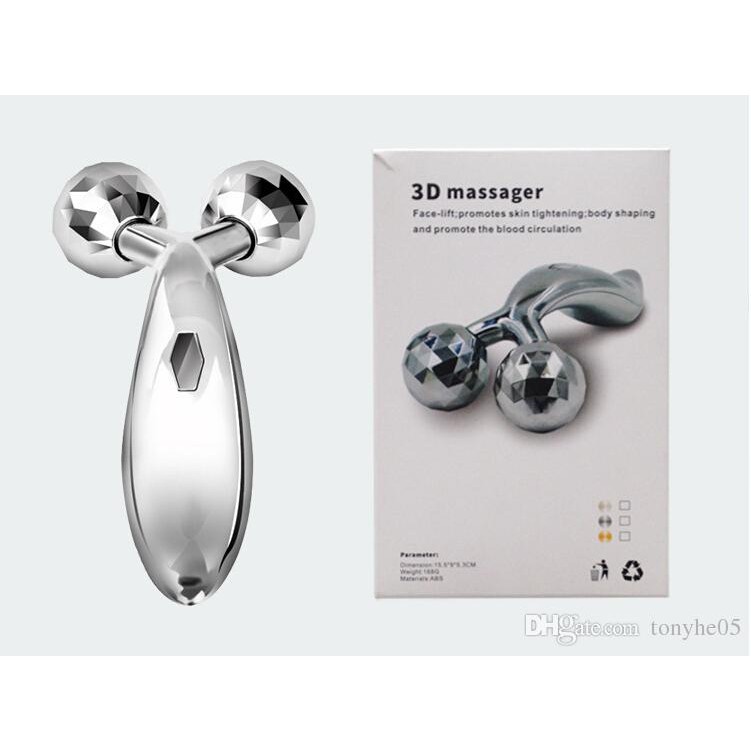 Alat Pijat 3D Massager Tubuh Wajah Manual Genggam Non Elektrik Pijit Kesehatan Roller Diamond