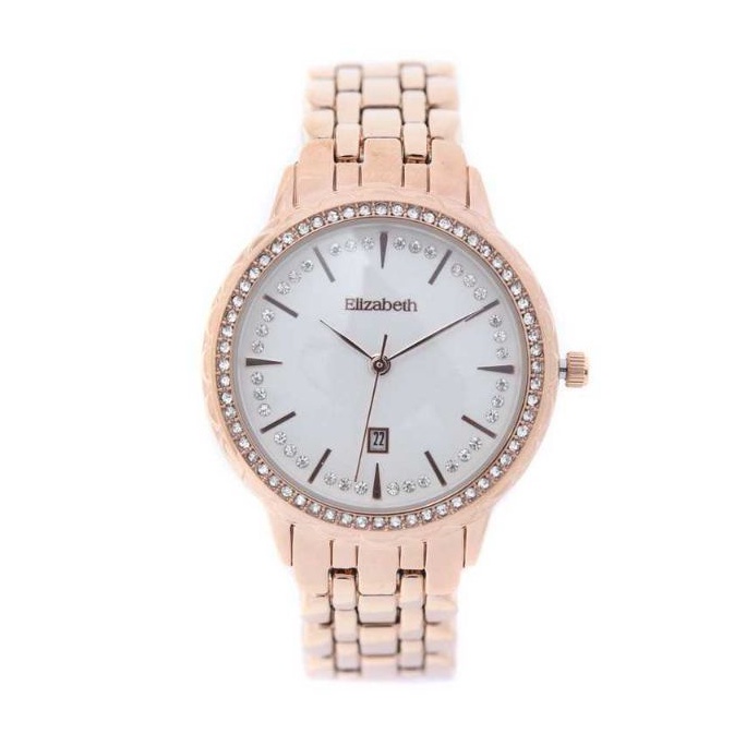 (JT.47) JAM TANGAN WANITA MERK ELIZABETH ORIGINAL